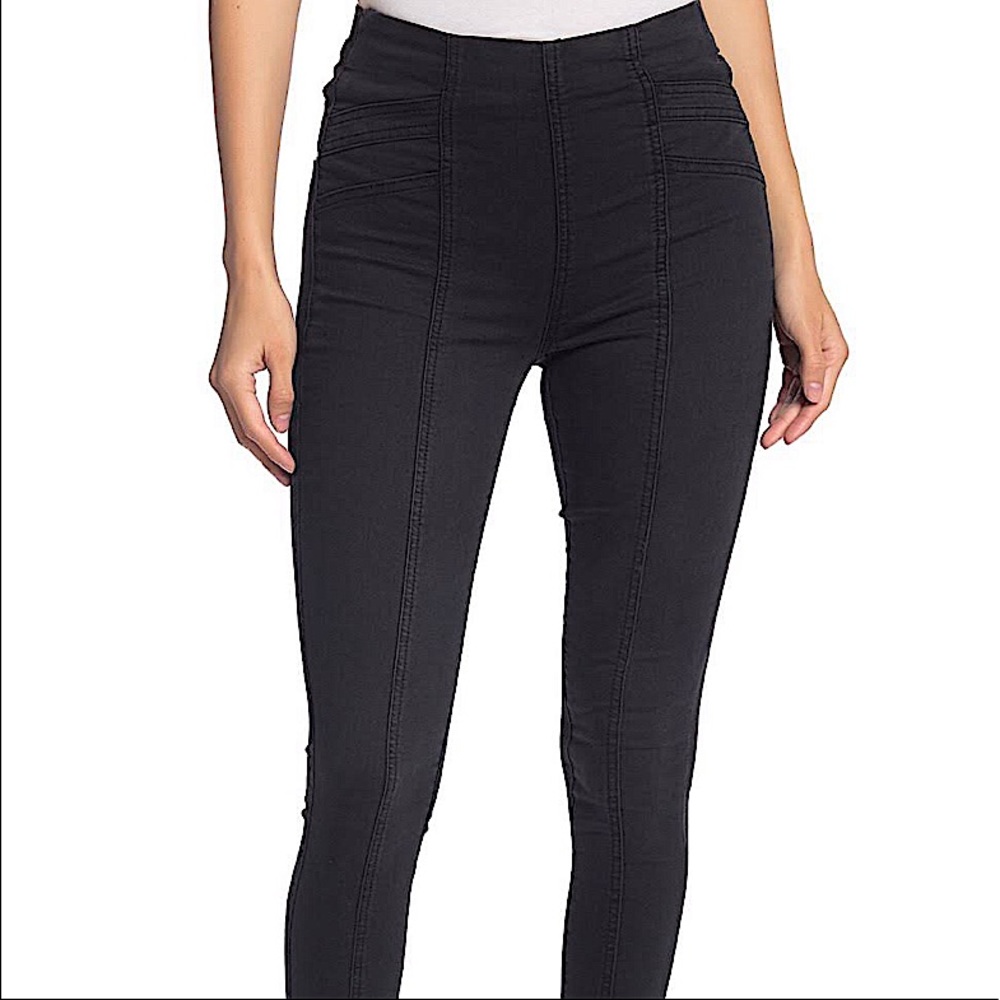 Free People Black Skinny Ankle Pants